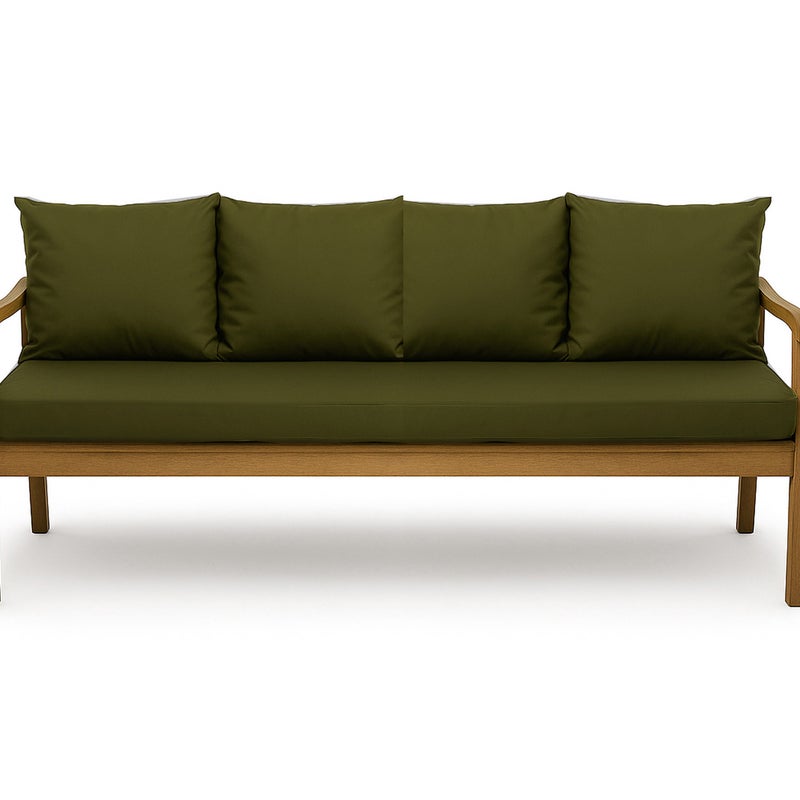 Poduszka ogrodowa na ławkę 170x60x50cm poduszka na meble ogrodowe zielona, poduszka na balkon taras, poducha ogrodowa na huśtawkę