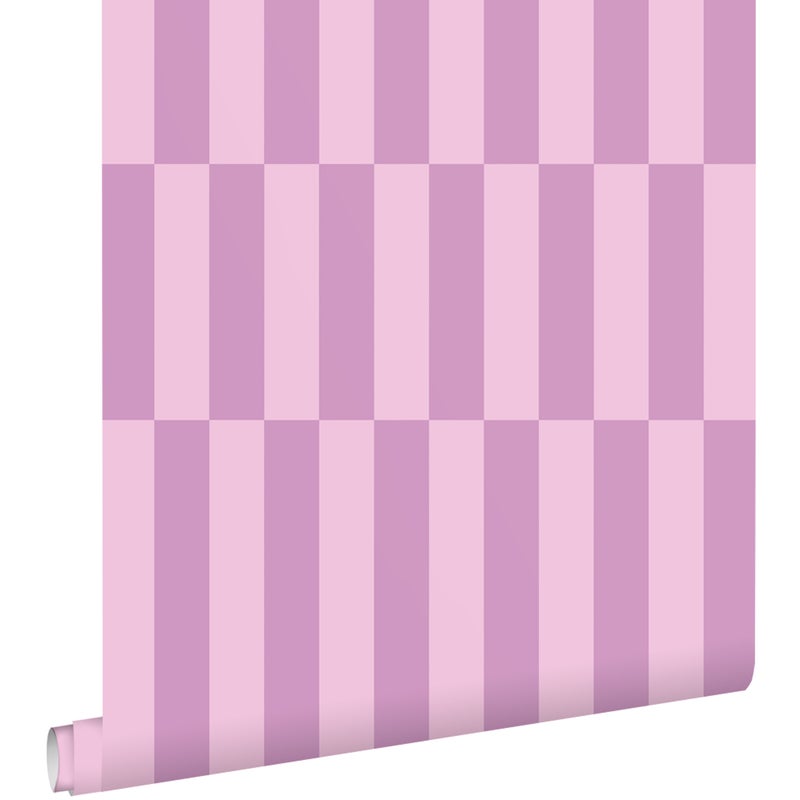Tapeta paski fioletowym - 50 x 900 cm - ESTAHOME