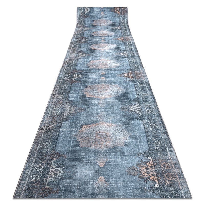 CHODNIK podgumowany DO PRANIA LOTUS ROSETTE 47050 szary 100cm 100x180 cm