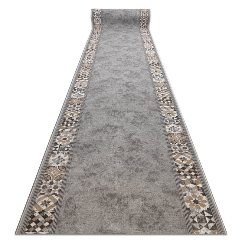 CHODNIK podgumowany MURCIA PŁYTKI LIZBOŃSKIE, Ramka, antypoślizgowy szary 80cm 80x300 cm