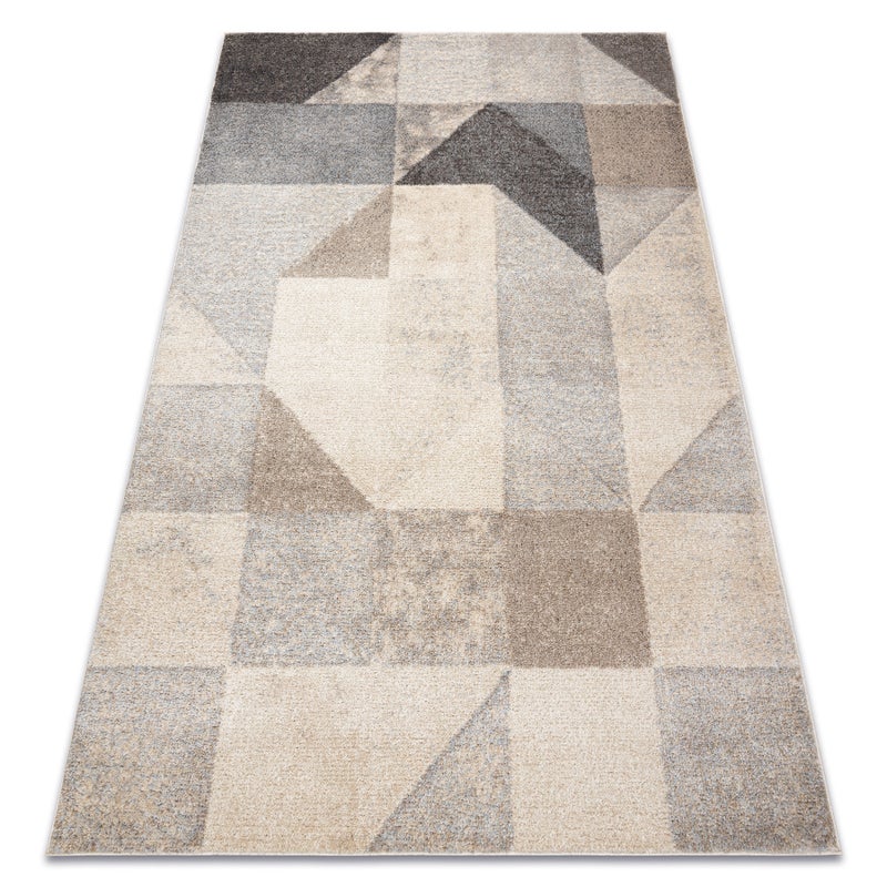 Dywan FUSION 9777 krem / beż - Geometryczny, nowoczesny, abstrakcyjny 160x220 cm