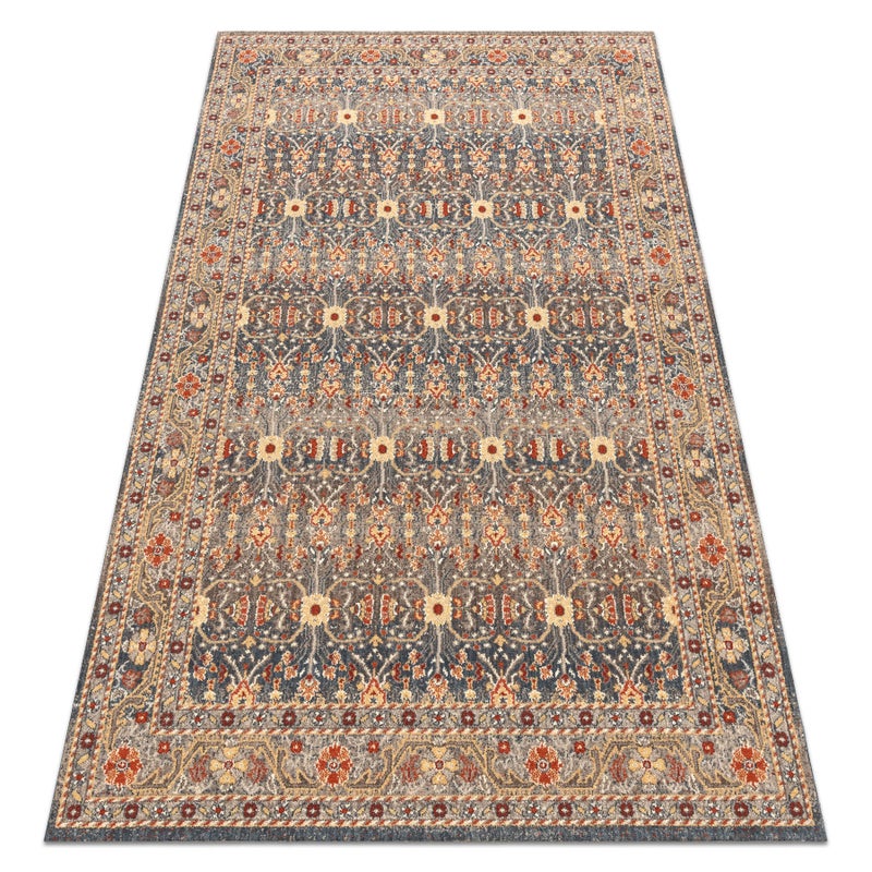 Dywan LEGEND 468 12 GB500 wełniany OSTA - Ornament, ramka eskluzywny beż / szary 160x230 cm