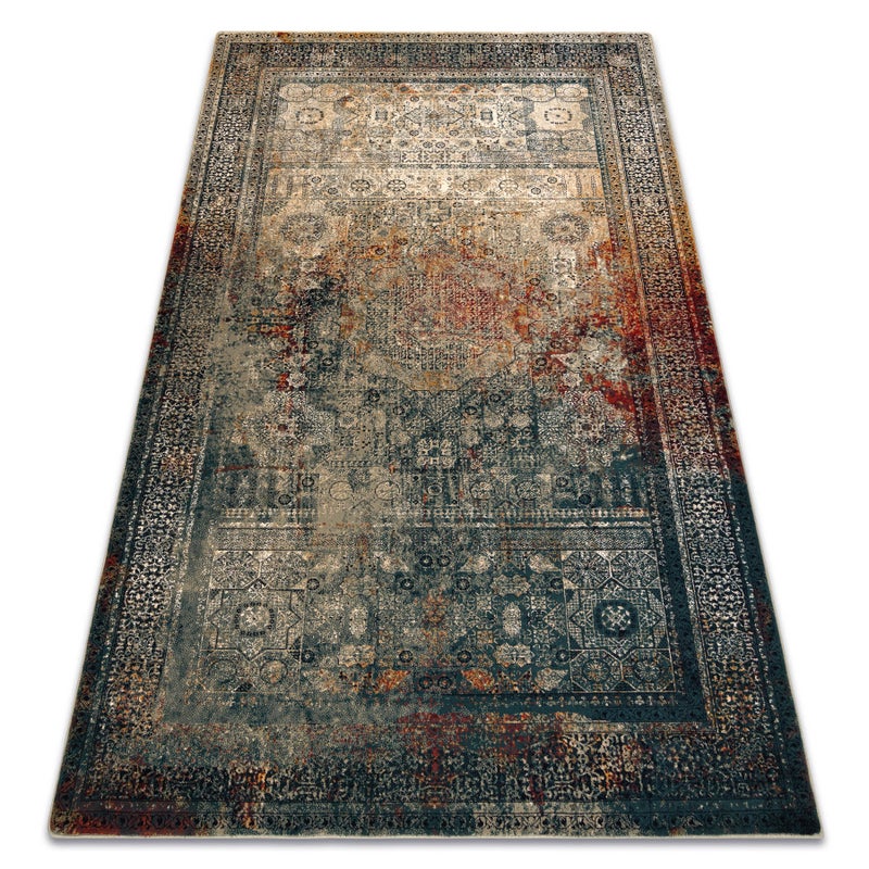 Dywan wełniany SUPERIOR MAMLUK orientalny vintage szmaragd 100x150 cm