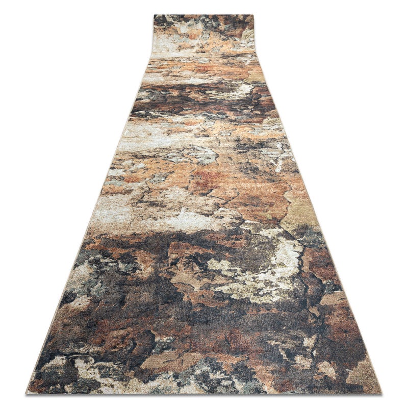 CHODNIK podgumowany DO PRANIA LOTUS ABSTRACT 52910 beż 60cm 60x1050 cm