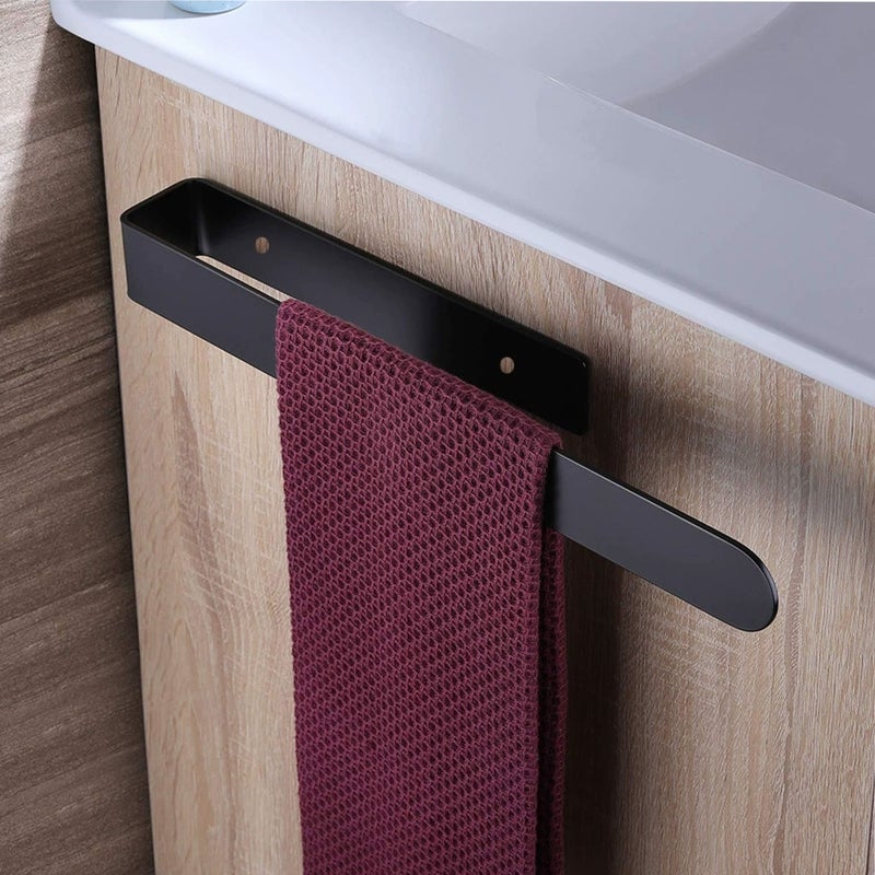 Wieszak na ręczniki łazienkowe, nie wymaga wiercenia Samoprzylepny wieszak na ręczniki Wieszak na ręczniki ścienny 40 cm Nowoczesny, matowo-c