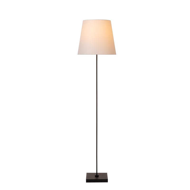 Lampa podłogowa stojąca Pendio czarno-biała 1xE27x40W wym: 150 x 35 x 35 cm tkanina Lucide