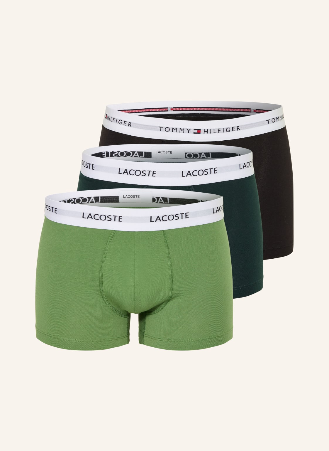 Lacoste Bokserki, 3 Szt. gruen