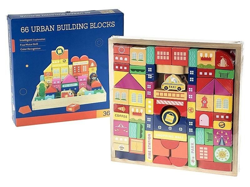 Klocki drewniane Miasto - klocki