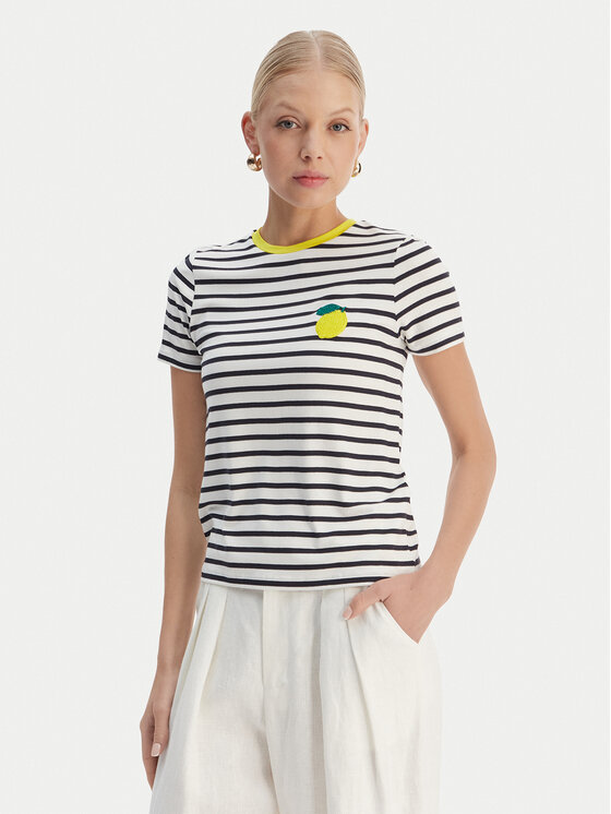 ONLY T-Shirt Heart 15318959 Biały Regular Fit