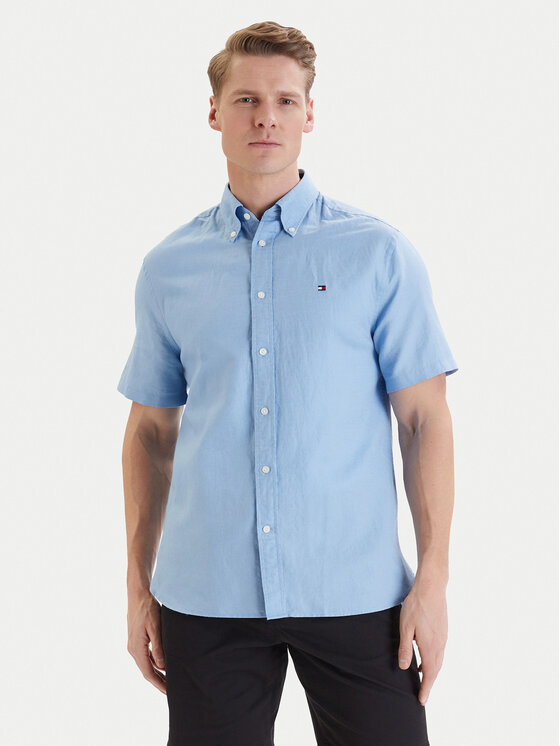 Tommy Hilfiger Koszula MW0MW42450 Niebieski Regular Fit