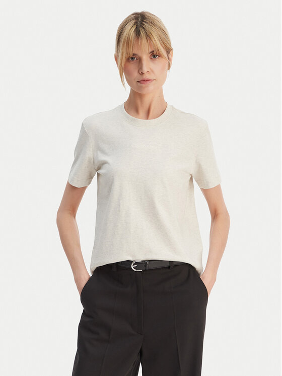 Calvin Klein T-Shirt LV044C905G Szary Regular Fit
