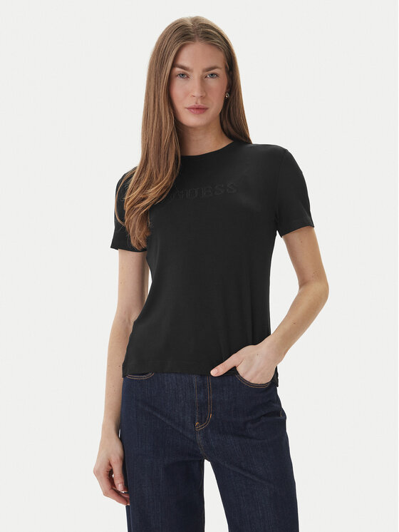 Guess T-Shirt O6GI00 KBF92 Czarny Regular Fit