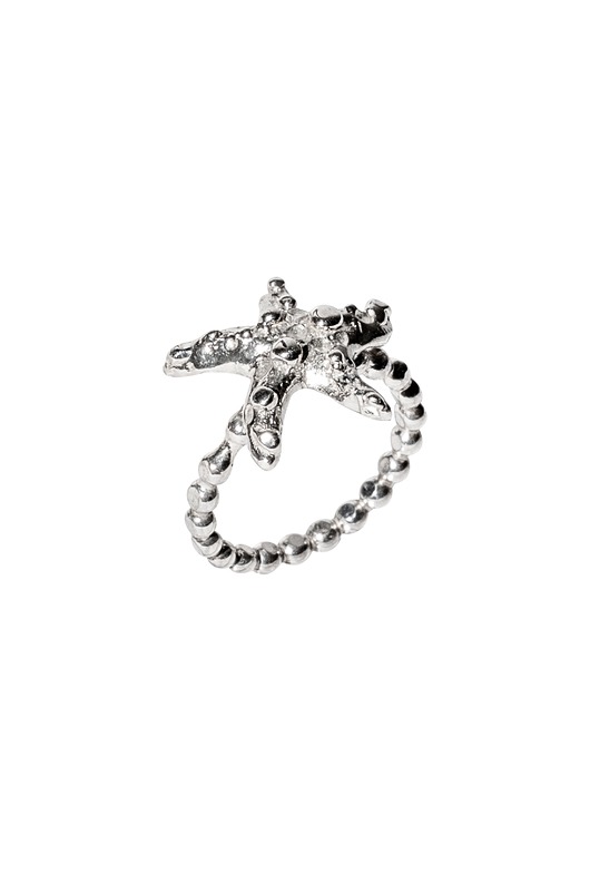 Pierścionek Rozgwiazda Srebro