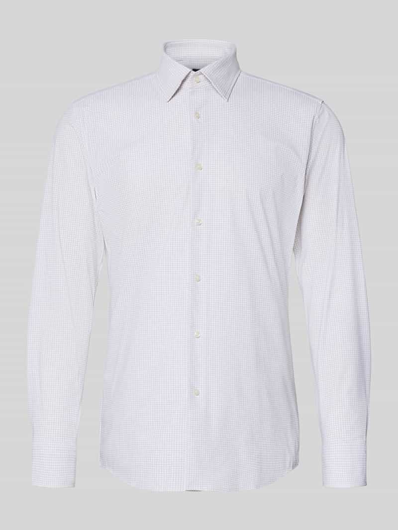 Koszula biznesowa o kroju slim fit z superelastycznego dżerseju model 'P-HANK'