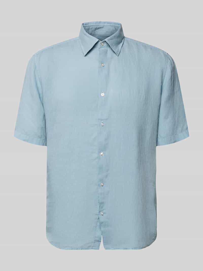 Koszula casualowa o kroju regular fit z czystego lnu model 'RASH'