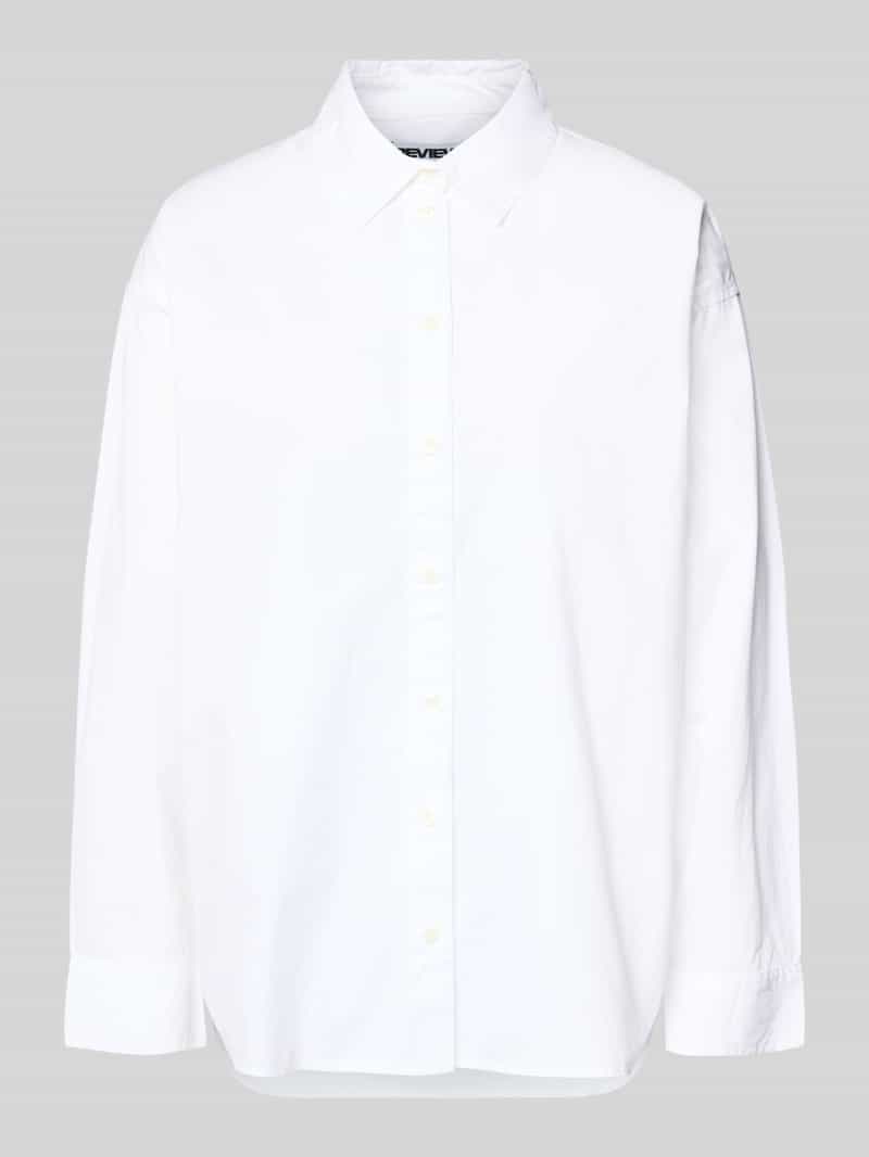 Basic koszula z bawełny z kołnierzykiem koszulowym