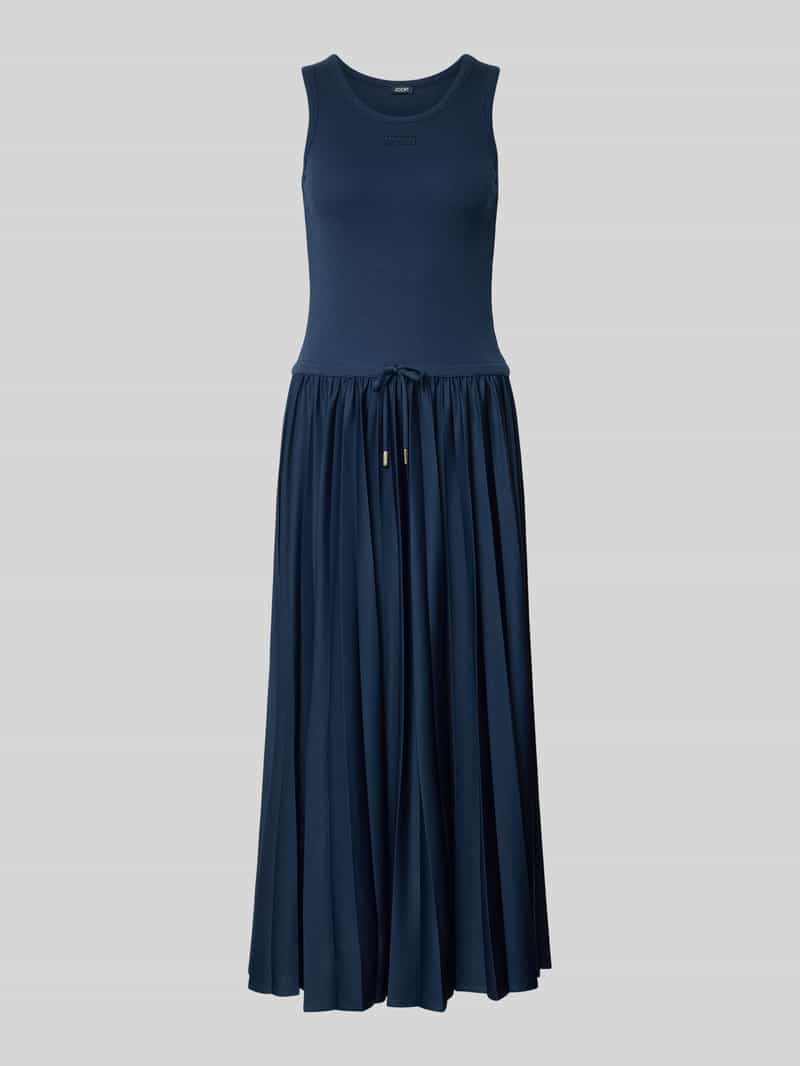 długa sukienka w kroju regular fit z naszywką z logo model 'Tildy'