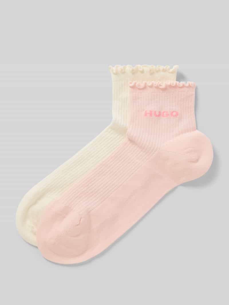 Skarpety długie z mieszanka bawełny w zestaw 2 szt. model 'LETTUCE'