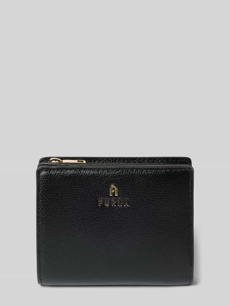 portfel z detal z logo model 'CAMELIA'