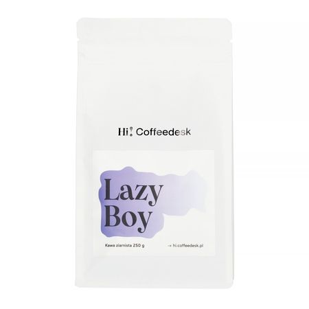 Hi! Coffeedesk Kawa ziarnista bezkofeinowa Lazy Boy Decaf Omniroast 250 g - kawa