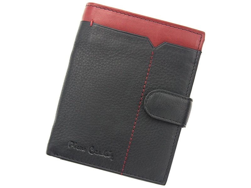 Pierre Cardin SAHARA – Ekskluzywny Portfel Męski z Czerwonym Akcentem TILAK14 326A