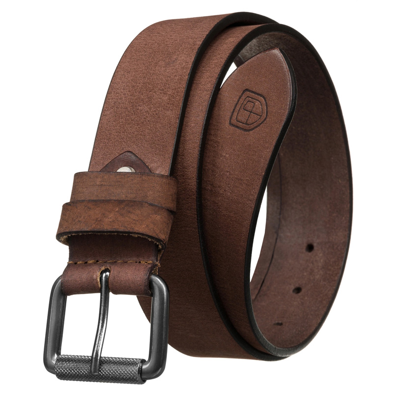 Skórzany pasek brązowy Peterson MP-34290 – styl vintage do jeansów LTP-BUF-H
