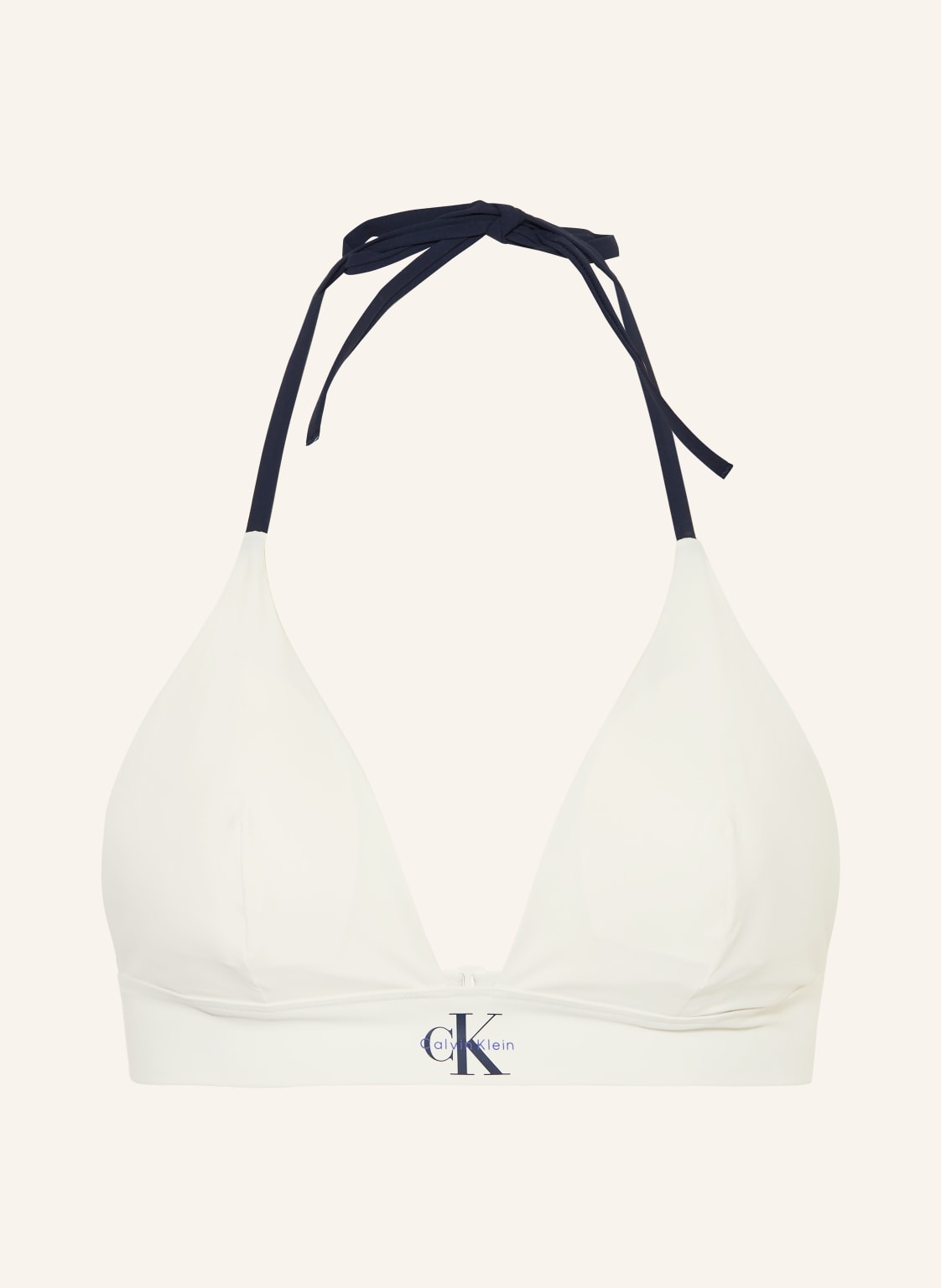 Calvin Klein Trójkątny Stanik Bikini Ck Monogram weiss