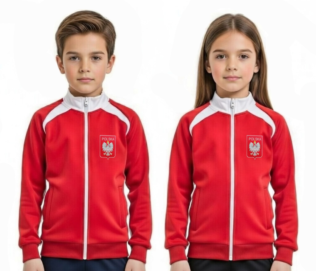 POLSKA Bluza piłkarski dres reprezentacji TWÓJ własny NAPIS