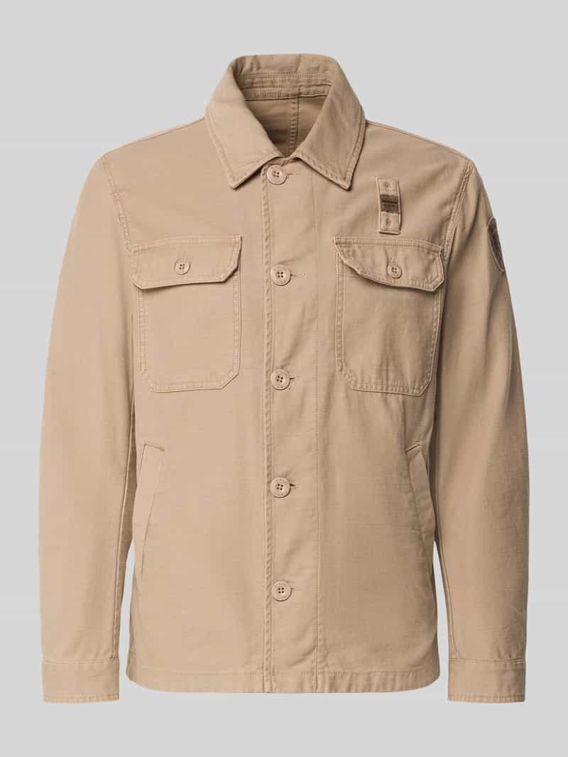 Kurtka koszulowa o kroju regular fit z kieszeniami na piersi model 'Goodale'