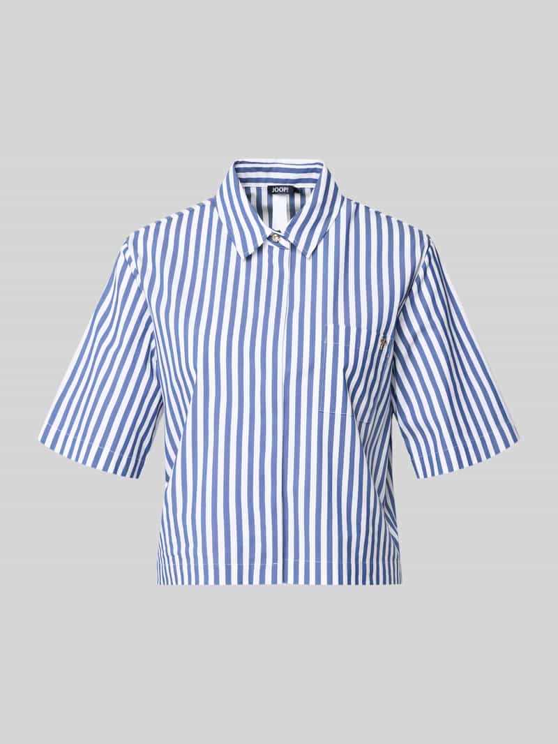 Bluzka koszulowa o kroju regular fit z wykładanym kołnierzem model 'Bette'