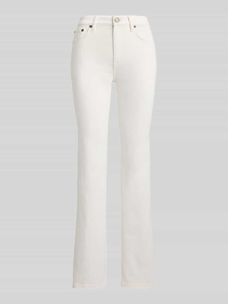 Jeansy o kroju straight fit z mieszanki bawełny