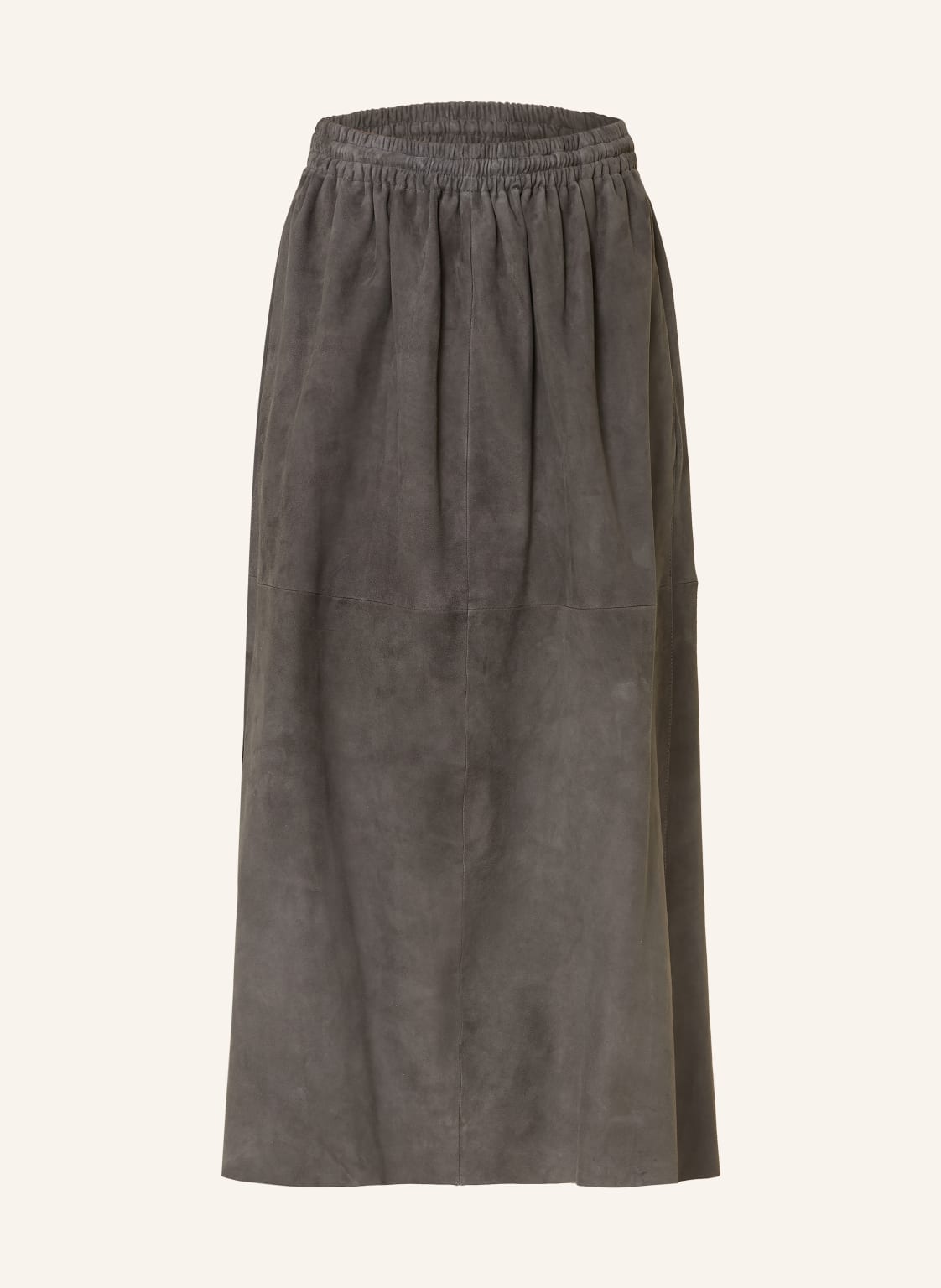 Mrs & Hugs Skórzana Spódnica grau