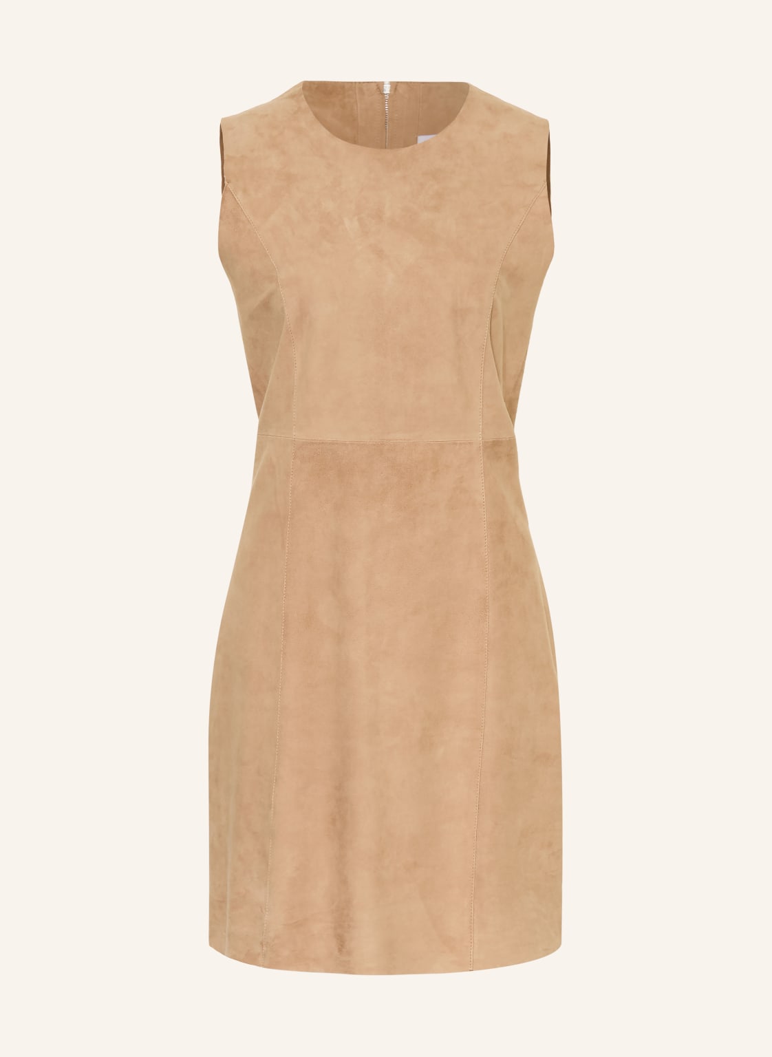 Mrs & Hugs Skórzana Sukienka beige