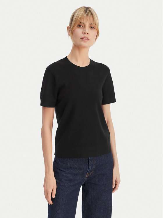Calvin Klein T-Shirt LV147E303G Czarny Regular Fit