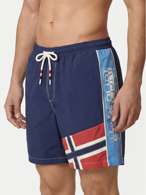 Napapijri Szorty kąpielowe V-Reflect NP0A4G6H Granatowy Regular Fit