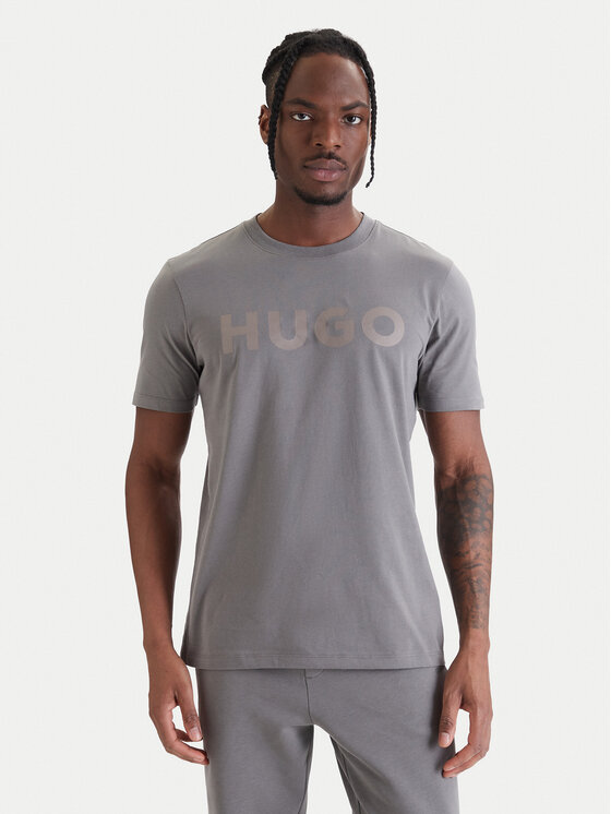 HUGO T-Shirt Dulivio 50467556 Szary Regular Fit