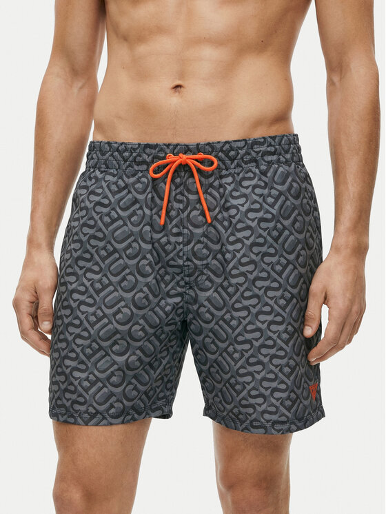 Guess Szorty kąpielowe F6GT27 WG2A2 Szary Regular Fit