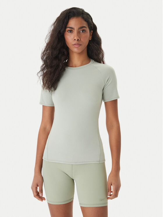 Reebok T-Shirt Reebok x Ewa Chodakowska Nela RK25613CCW Beżowy Slim Fit