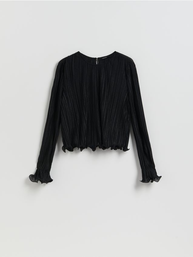 Reserved - Bluzka w prążki - czarny