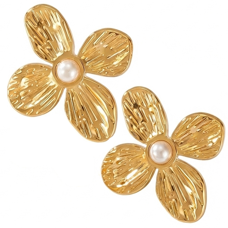 Kolczyki Złote - KOLCZYKI KWIATEK