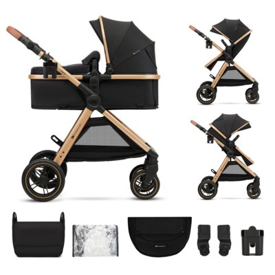 Wózek wielofunkcyjny KINDERKRAFT Esme 2w1 Czarny