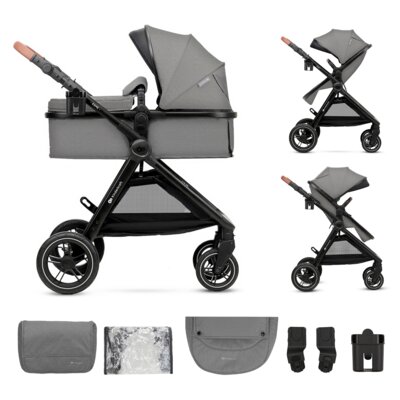 Wózek dziecięcy wielofunkcyjny KINDERKRAFT Esme 2w1 Szary