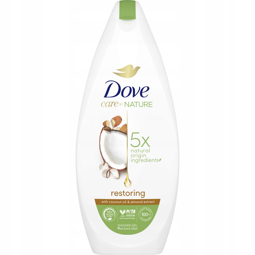 Dove Care by Nature Regenerujący Żel pod Prysznic o Zapachu Kokosa 225ml