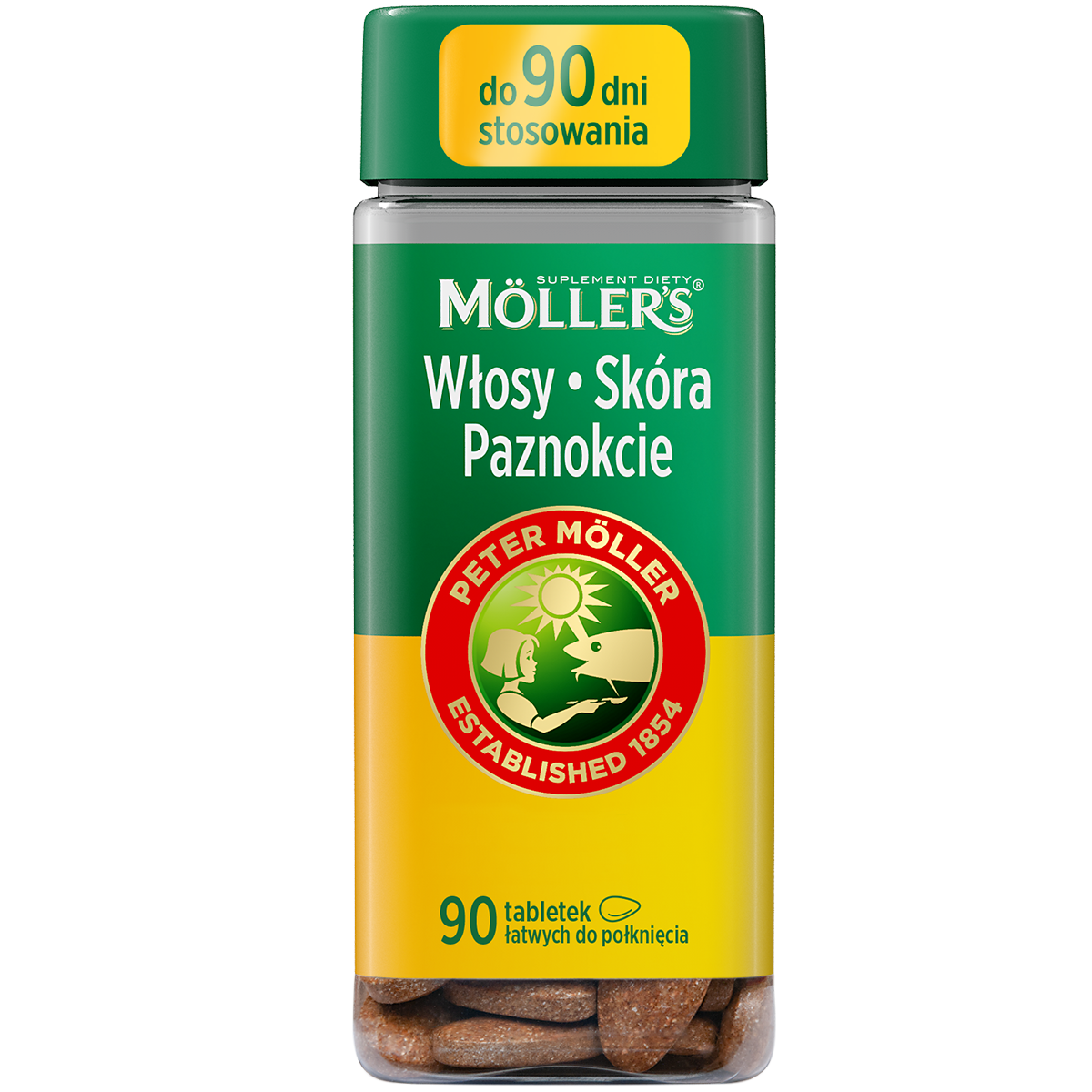 Moller's Włosy, Skóra, Paznokcie, 90 tabletek
