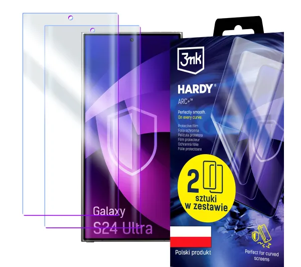 3mk Hardy ARC+ do Galaxy S24 Ultra 2 sztuki