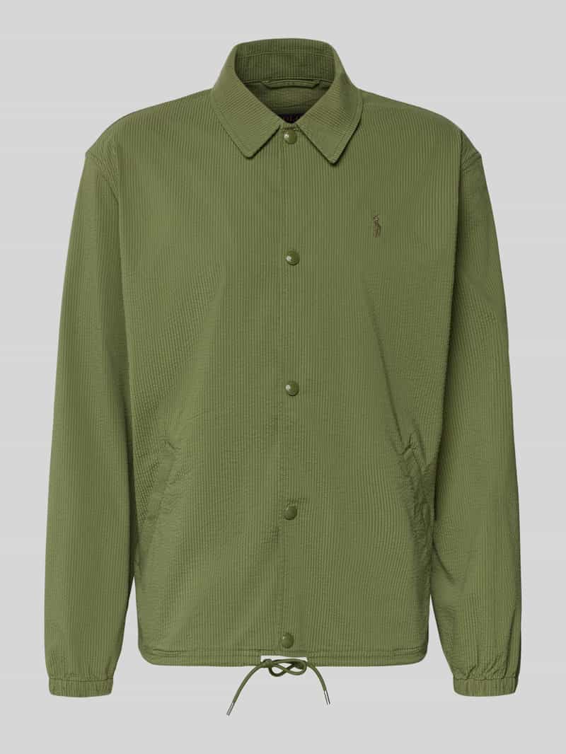 bluzon o kroju regular fit z mieszanka bawełny model 'SEERSUCKER'