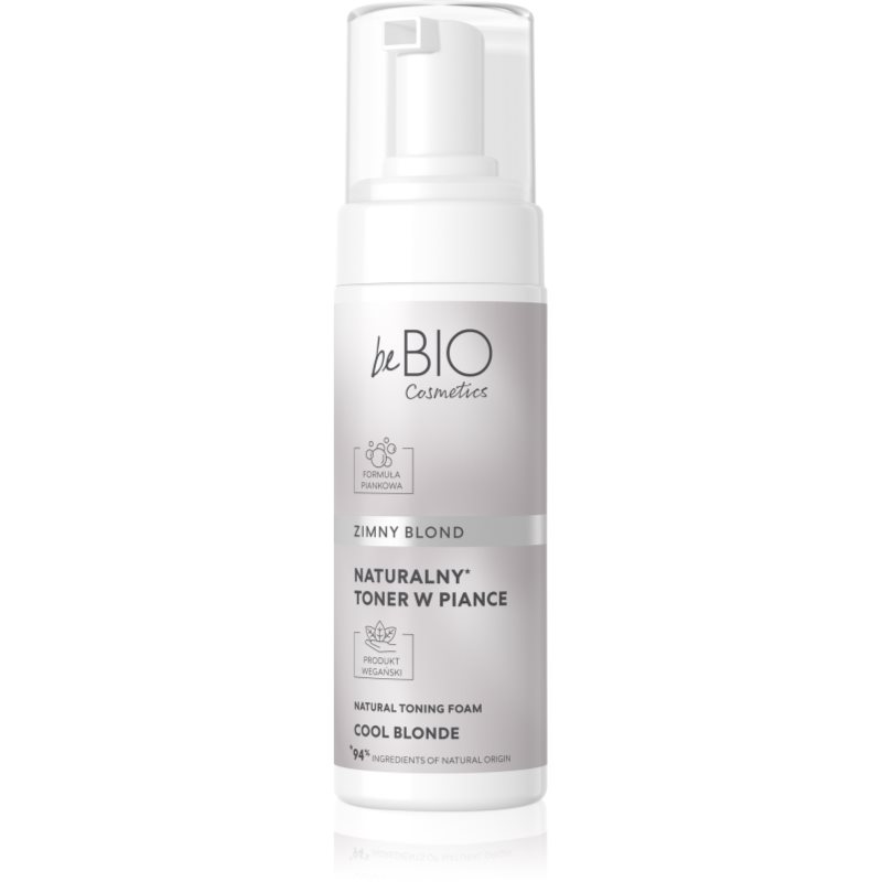 beBIO Natural Foam Toner Cool Blonde pianka tonująca do włosów 120 ml