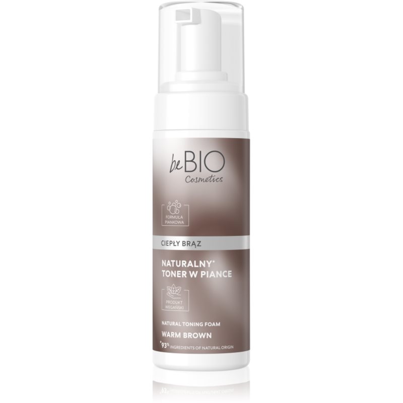 beBIO Natural Foam Toner Warm Brown pianka tonująca do włosów 120 ml