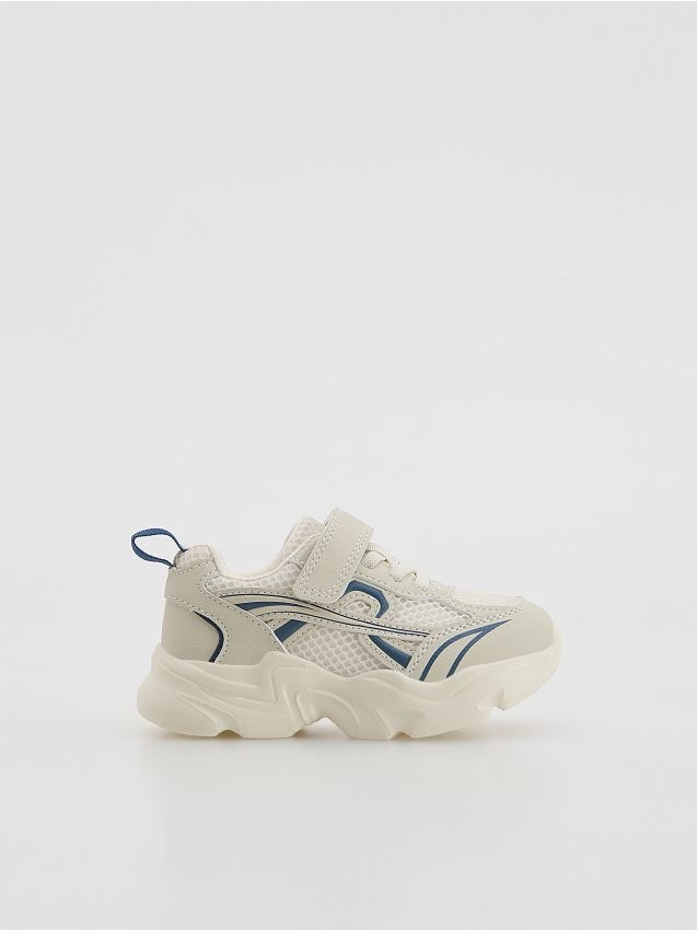 Reserved - Sneakersy na rzepy - beżowy