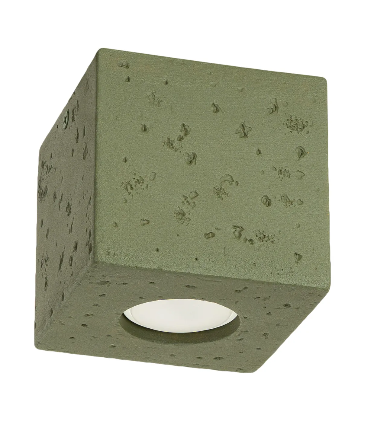 Zielony kwadratowy plafon w stylu loft - E768-Lenobri